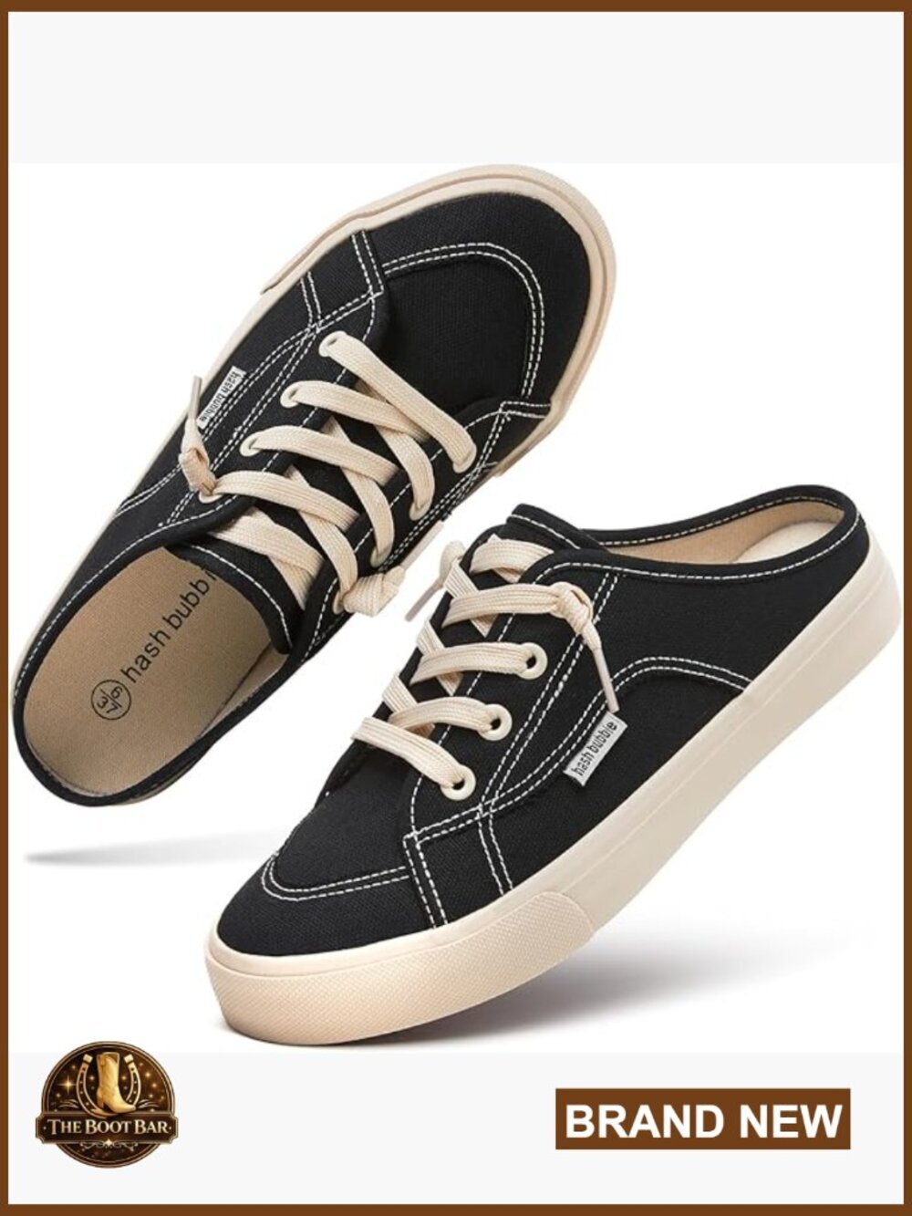 Women's Canvas Mules Slip On Sneakers Backless Casual Shoes